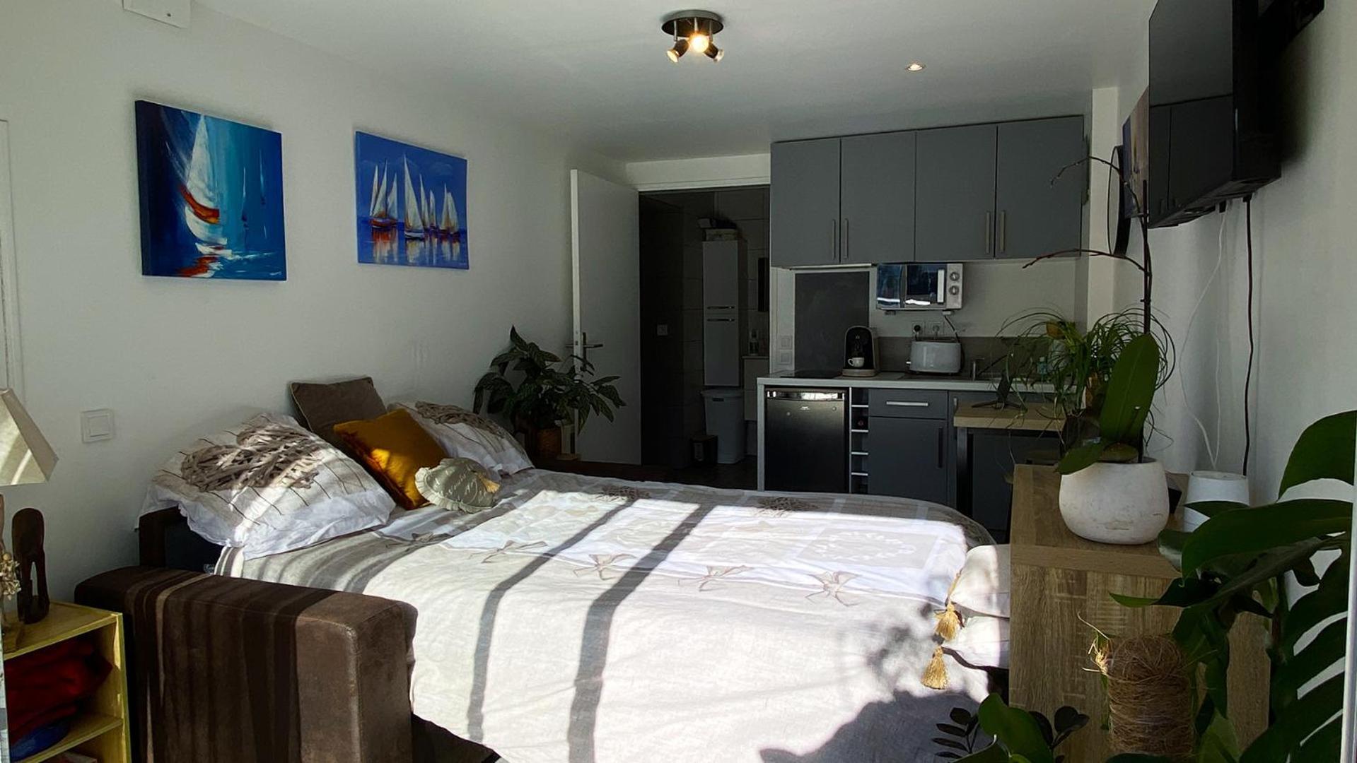 Studio Clair, Climatise Avec Jardin Et Parking Perpignan Extérieur photo